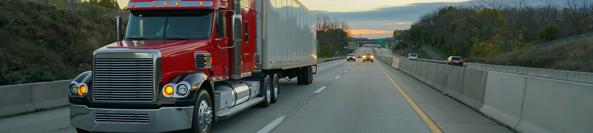 Red Semi Truck